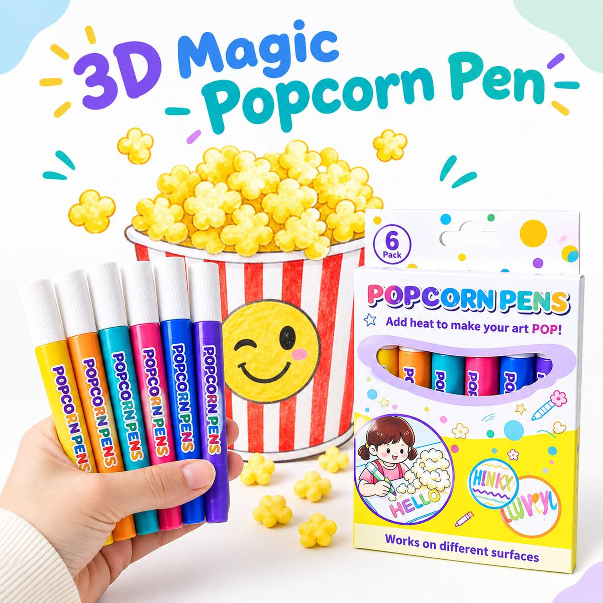 3D Popcorn Pens